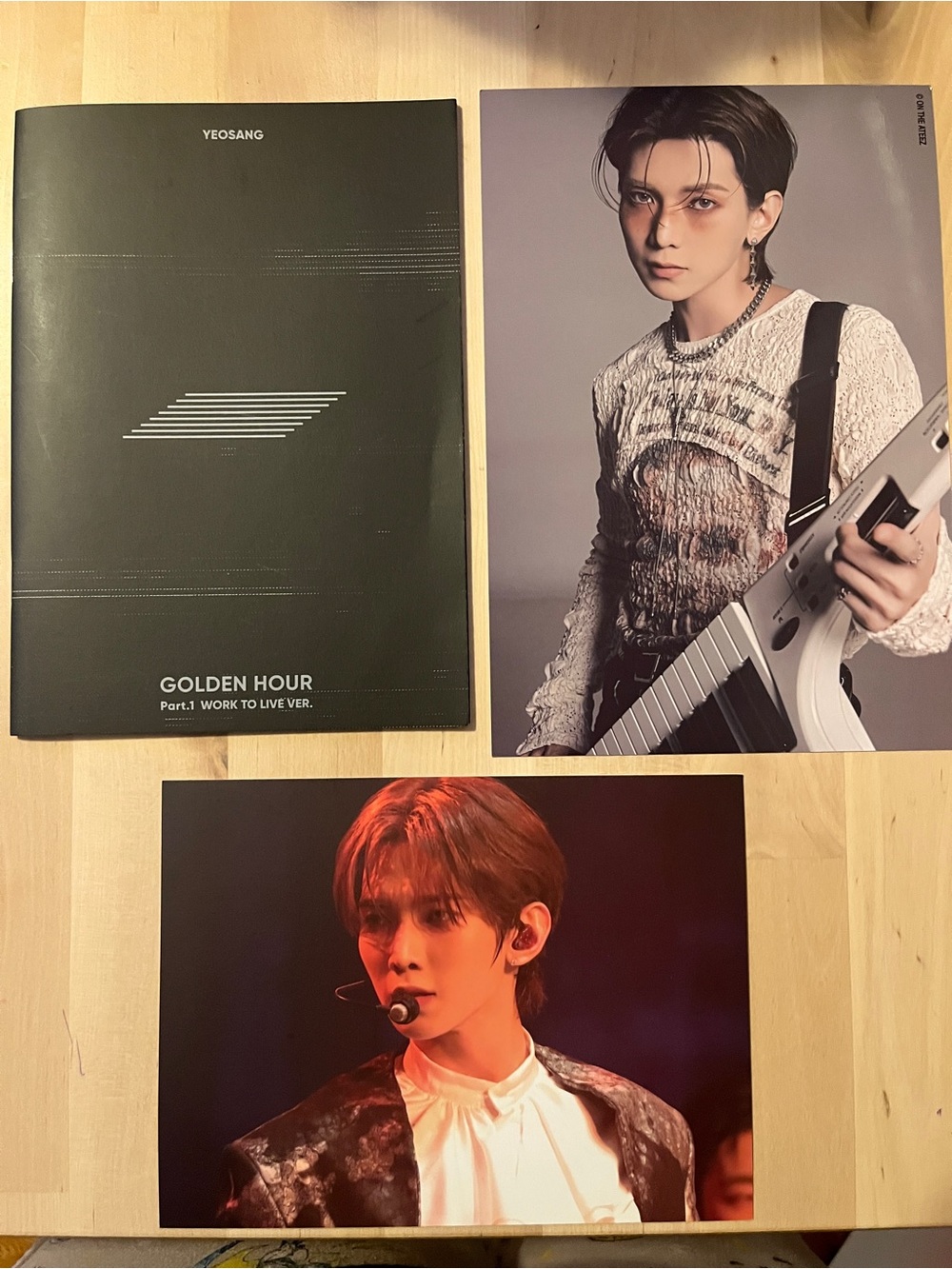 YEOSANG 'Golden Hour' Photobook with glossy two sided photo and photocard